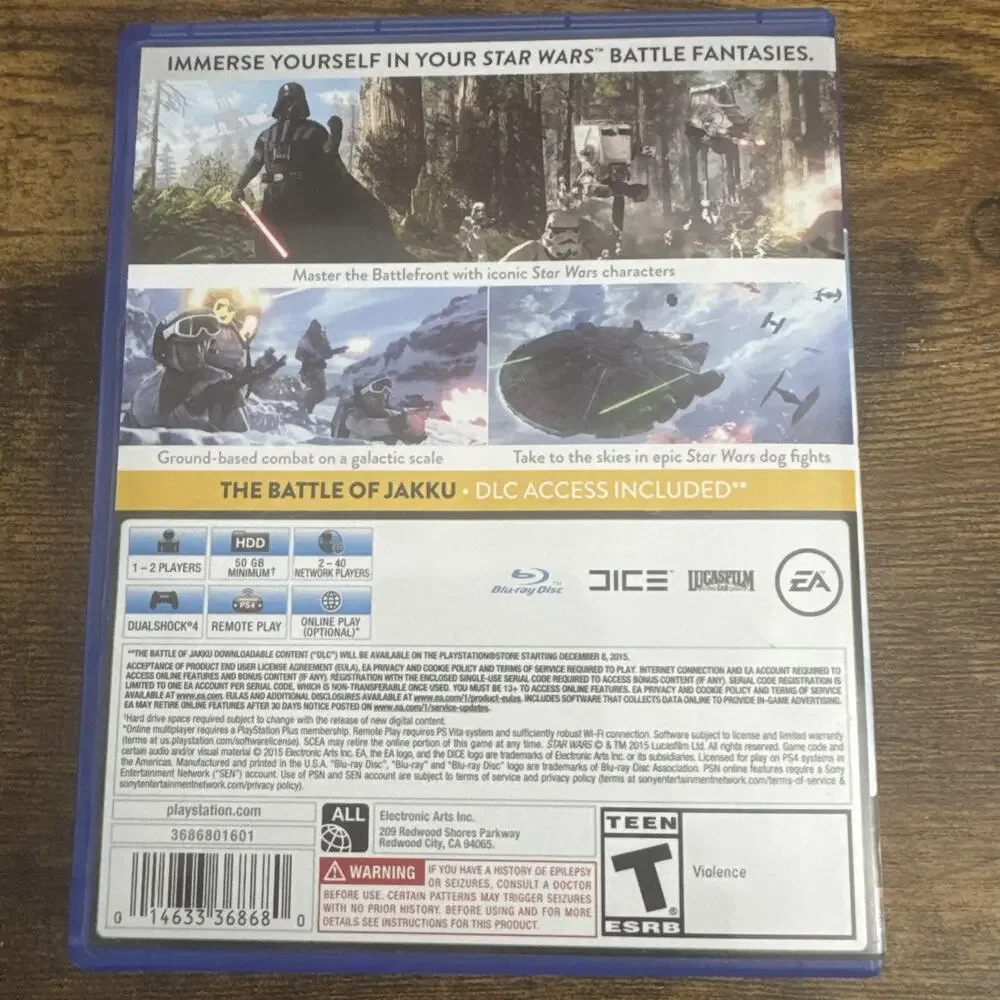 Star Wars Battlefront (Sony Playstation 4, 2015) PS4 Tested
